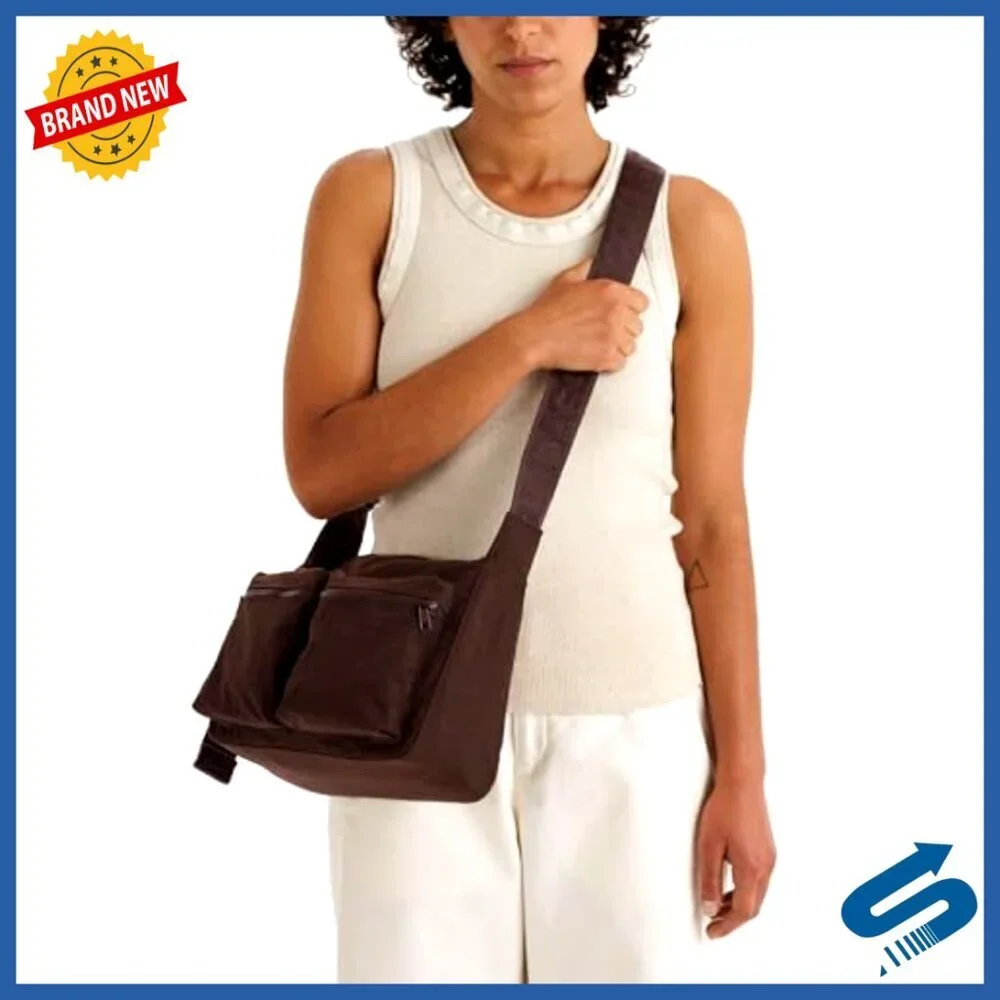Medium Cargo Crossbody Bag with Adjustable Strap and Multiple Pockets